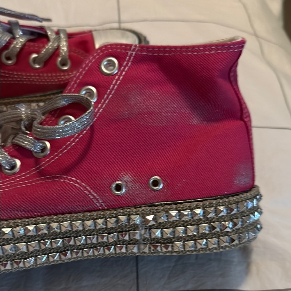 Mi.iM Pink and Silver Sneakers‎ with Sparkling Accents Size 8 - Picture 4 of 6